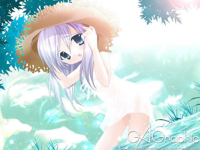 Girl hat sunglasses outdoors sky free wallpaper for desktop - medium preview image