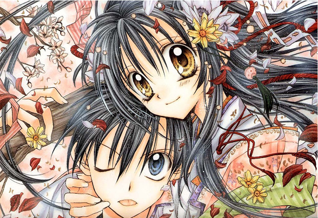 Ai mitsu anime flower girls free wallpaper for desktop - medium preview image