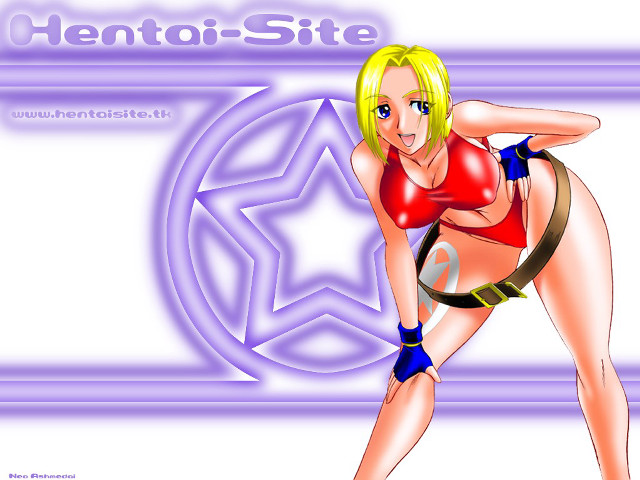 Cartoon girl red top blue free wallpaper for desktop - medium preview image