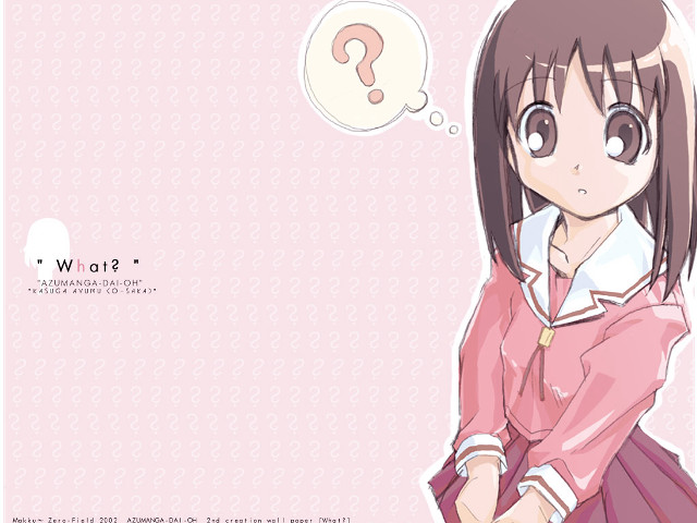 Girl thoughtbubble questionbubble pink background free wallpaper for desktop - medium preview image