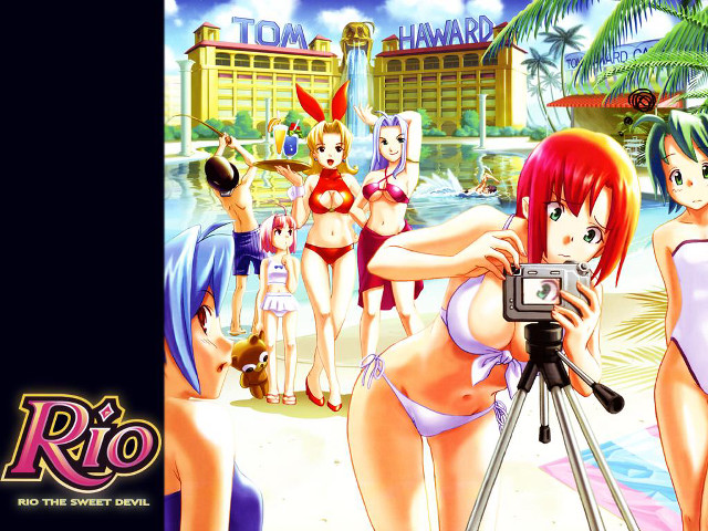 Beach girls bikini photo casual free wallpaper for desktop - medium preview image