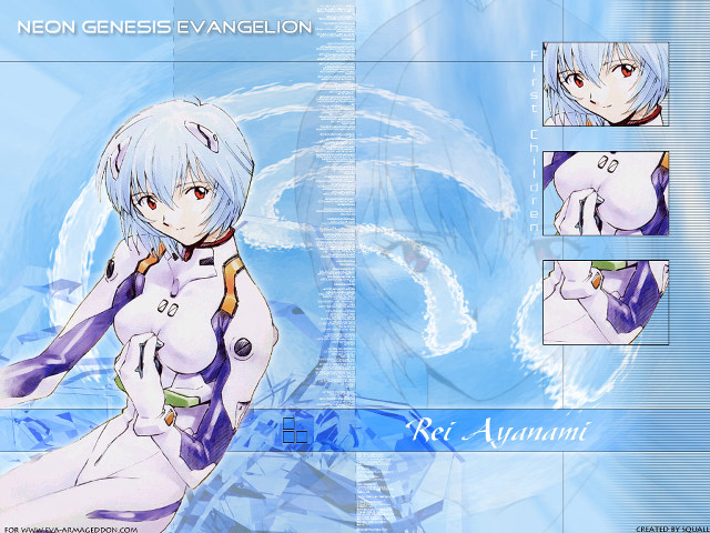 White bodysuit blue hair sword free wallpaper for desktop - medium preview image