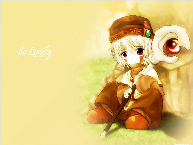 Cartoon character sitting sword hat free wallpaper for desktop - medium preview image