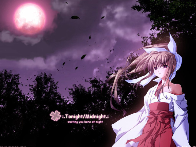 Girl red dress tree pink free wallpaper for desktop - medium preview image