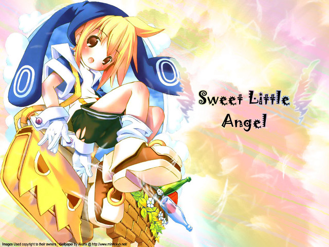 Anime hat sword flower basket free wallpaper for desktop - medium preview image