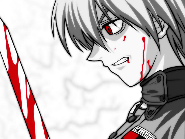 Bloody man sword stick aya free wallpaper for desktop - medium preview image