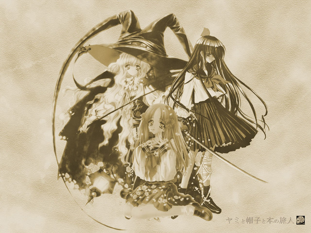 Anime girls clock sword rayonism free wallpaper for desktop - medium preview image