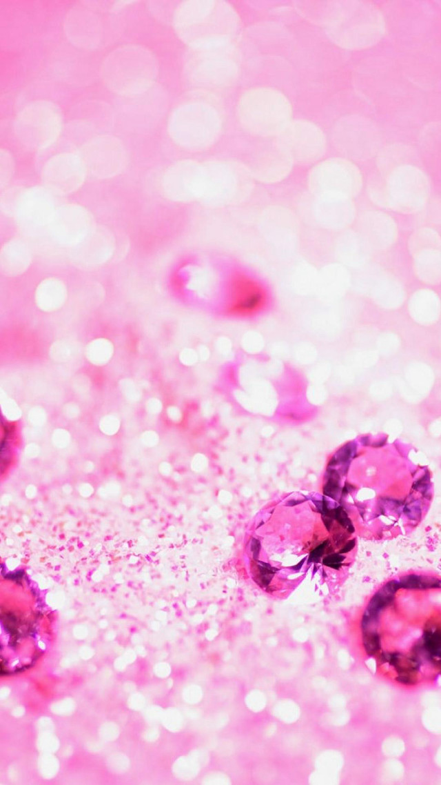 Pink background small diamonds pattern #2 free wallpaper for mobile - medium preview image