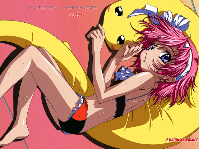 Pink hair girl banana chair free wallpaper for desktop - medium preview image