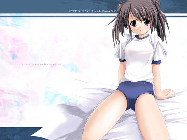 Girl bed blue eyes blush free wallpaper for desktop - medium preview image