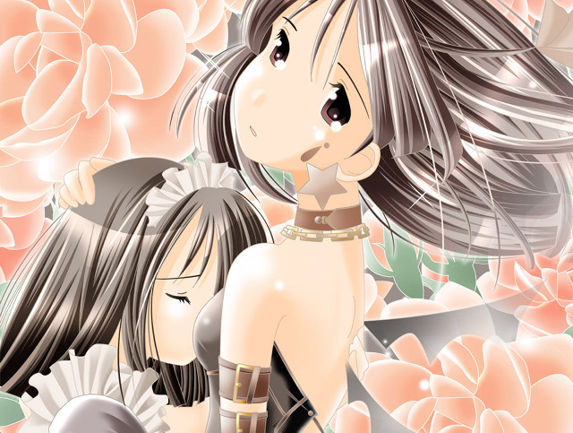 Anime girls flower wallpaper gothic free wallpaper for desktop - medium preview image