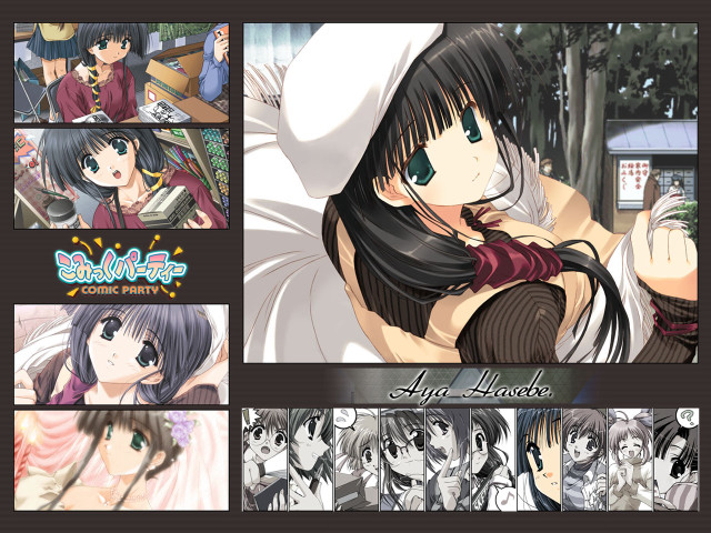 Anime collage girl hat man free wallpaper for desktop - medium preview image