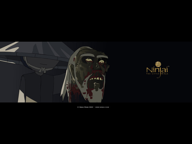 Cartoon bloody face hat ninhi free wallpaper for desktop - medium preview image