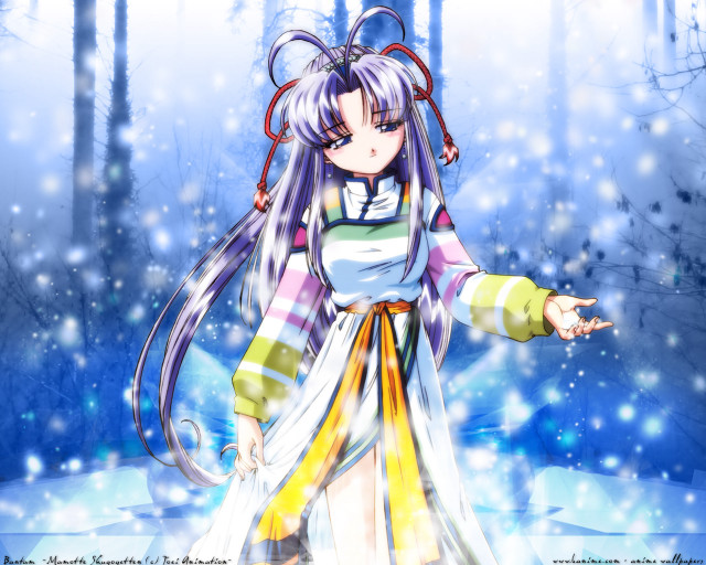 Woman long hair colorful outfit free wallpaper for desktop - medium preview image