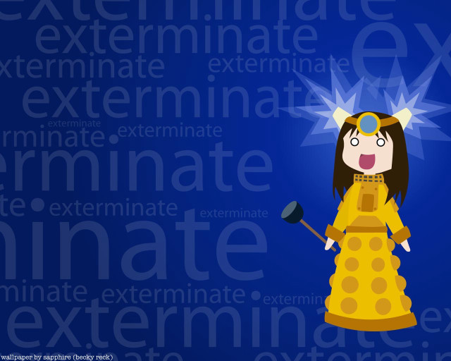 Girl yellow dress hammer blue free wallpaper for desktop - medium preview image