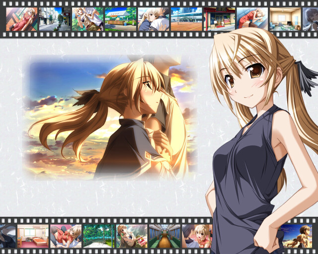 Chizuko yoshida blonde ponytailed girl free wallpaper for desktop - medium preview image