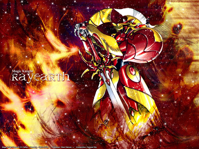 Anime sword fire background rayear free wallpaper for desktop - medium preview image