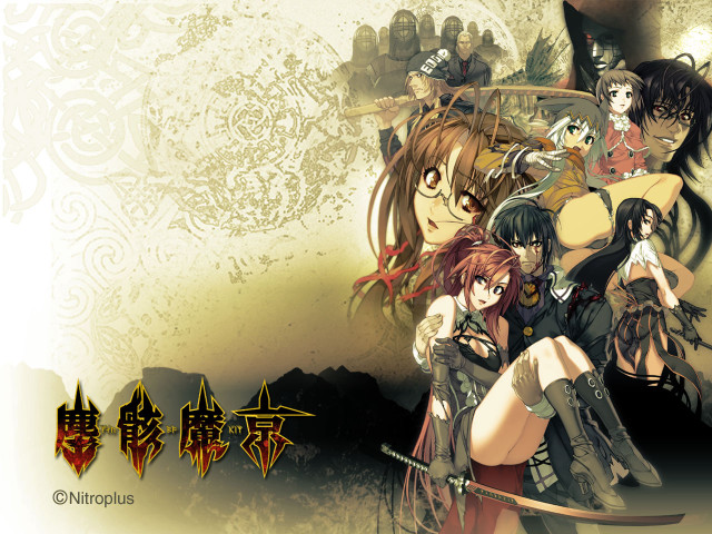 Anime characters swords armor poster free wallpaper for desktop - medium preview image