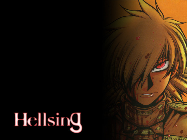 Hellsing girl sword red eyes free wallpaper for desktop - medium preview image