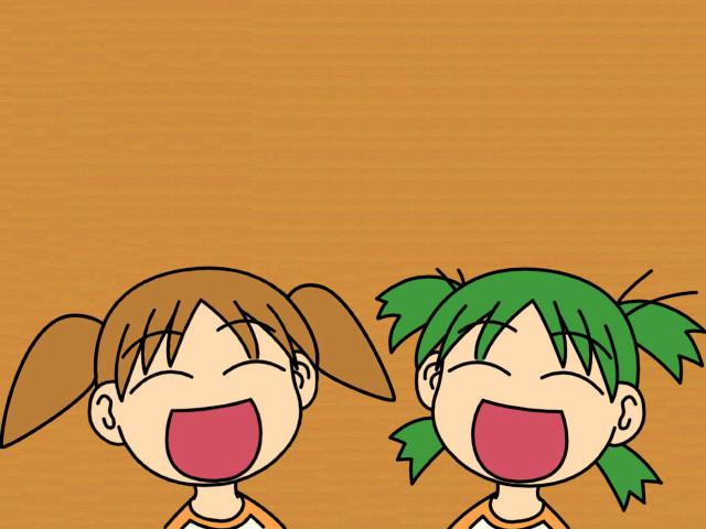 Cheerful cartoon girls open mouth free wallpaper for desktop - medium preview image