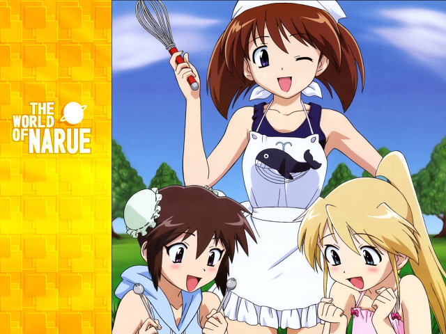 Girls yellow background cartoon characters free wallpaper for desktop - medium preview image