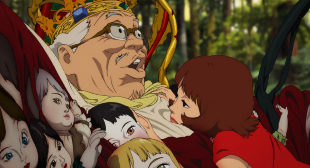 Crowned man woman red dress free wallpaper for desktop - medium preview image