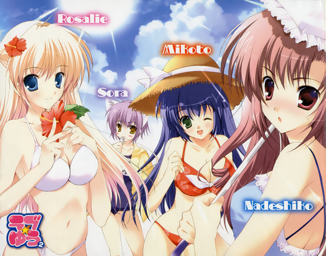 Alice prin beach girls hibiscus free wallpaper for desktop - medium preview image