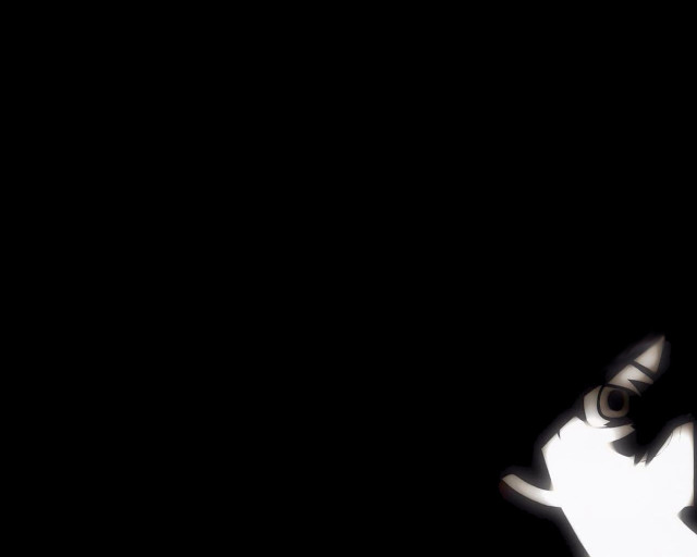 White cat hologram menacing illusion free wallpaper for desktop - medium preview image