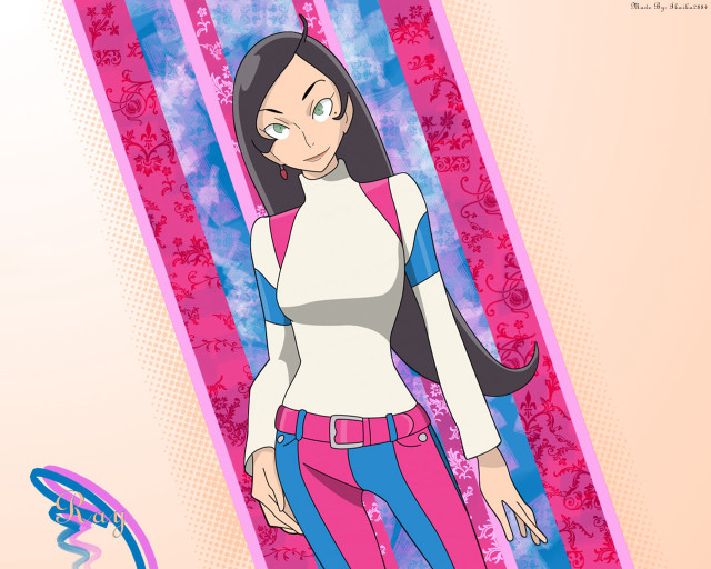 Cartoon character long hair pink #2 free wallpaper for desktop - medium preview image