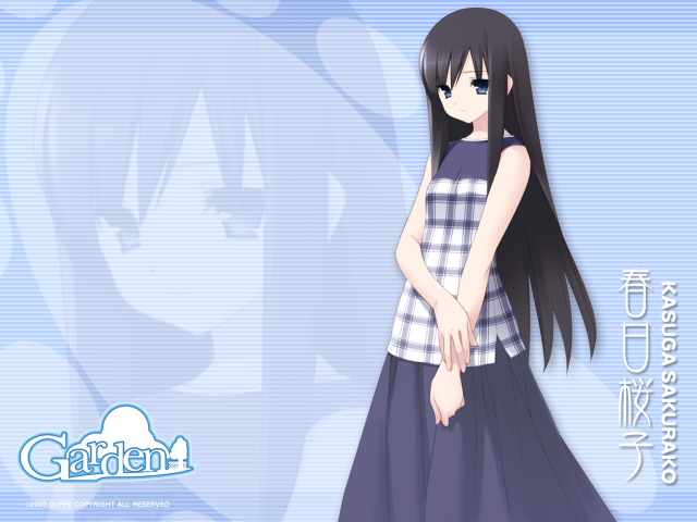 Girl long hair plaid shirt free wallpaper for desktop - medium preview image