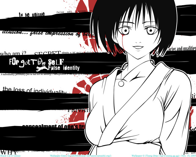 Ayako rokkaku black white hair free wallpaper for desktop - medium preview image