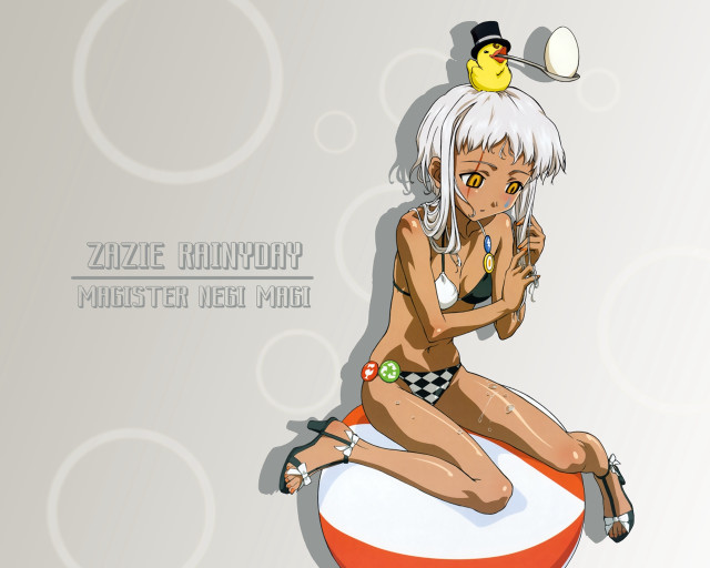 Cartoon girl sitting ball rubber free wallpaper for desktop - medium preview image