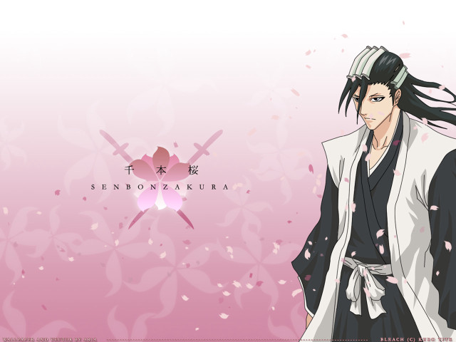 Kimono man butterfly cherryblossoms pink free wallpaper for desktop - medium preview image