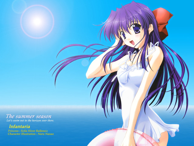 Woman beachball summer netart longhair free wallpaper for desktop - medium preview image