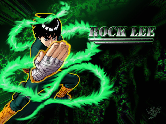 Baioken eishun green flame black free wallpaper for desktop - medium preview image