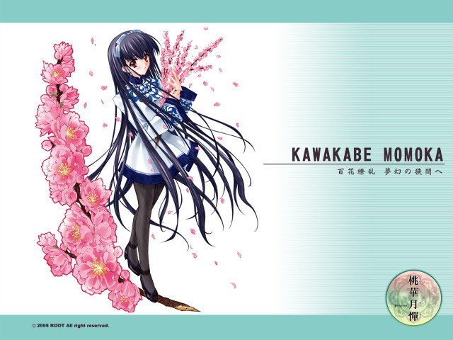 Girl long hair scarf cherry free wallpaper for desktop - medium preview image