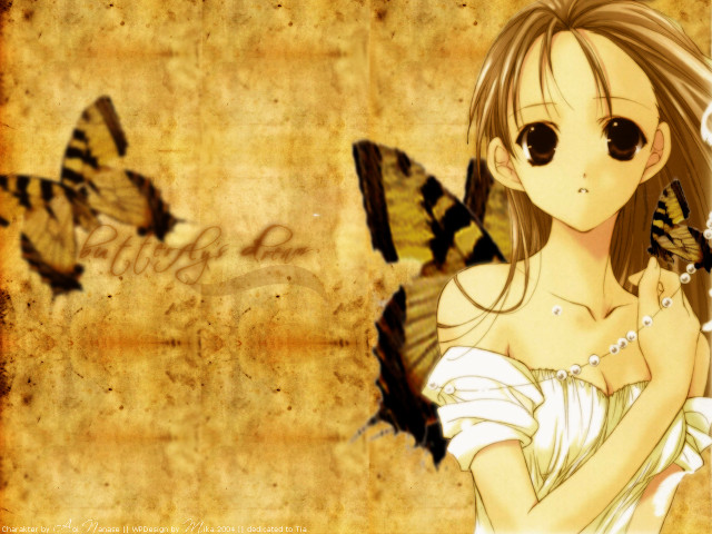 Girl butterfly wings gothic anime free wallpaper for desktop - medium preview image