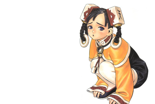 Woman yellow outfit black hat free wallpaper for desktop - medium preview image