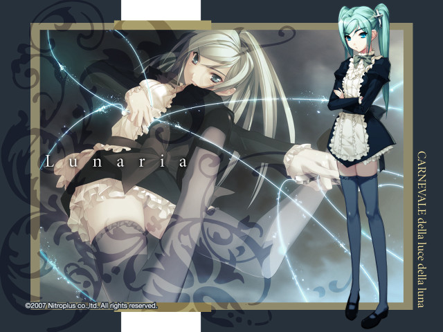 Gothic characters two girls maid free wallpaper for desktop - medium preview image