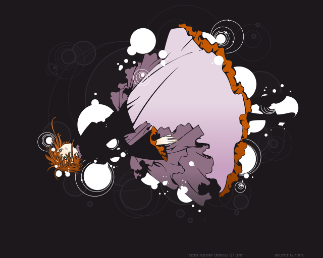 Black and white woman cat free wallpaper for desktop - medium preview image