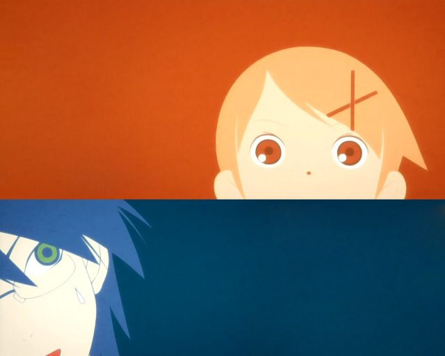 Cartoon cross characters red background free wallpaper for desktop - medium preview image