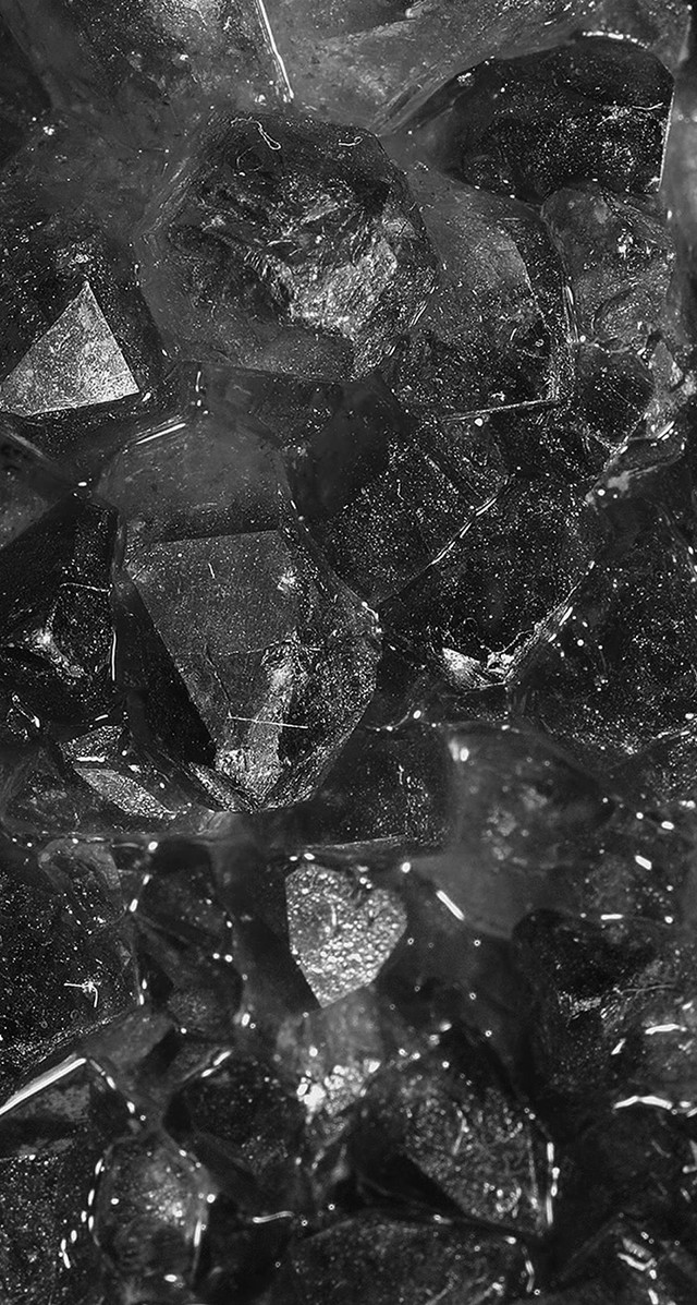 Ice cubes spoon tabletop black free wallpaper for mobile - medium preview image