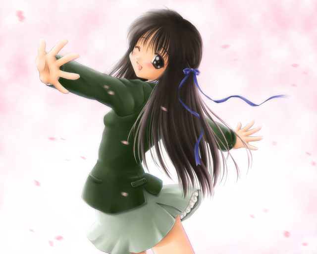 Girl dancing green dress arabesque free wallpaper for desktop - medium preview image