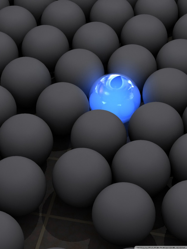 Blue ball gray balls black #2 free wallpaper for mobile - medium preview image