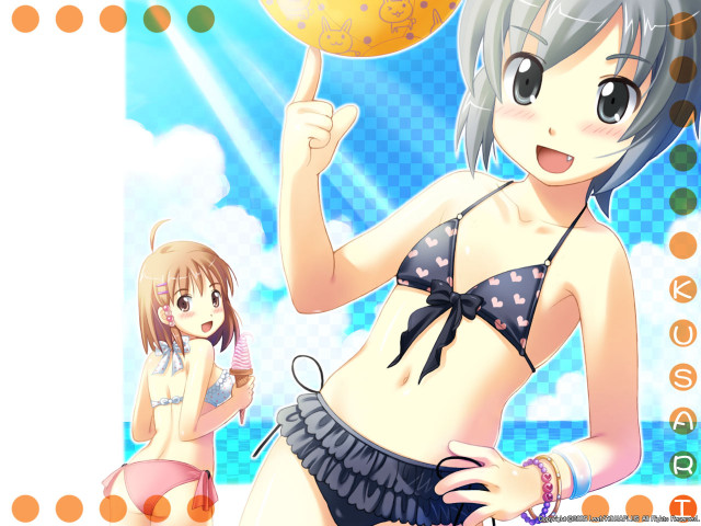 Girl bikini yellowball anime yayoi free wallpaper for desktop - medium preview image