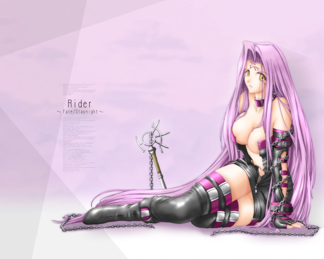 Purple haired woman sitting boot free wallpaper for desktop - medium preview image