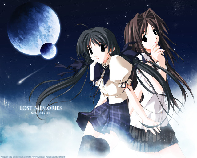 Sky moon anime girls fireworks free wallpaper for desktop - medium preview image