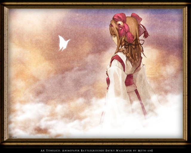 Woman bird anime magic realism free wallpaper for desktop - medium preview image