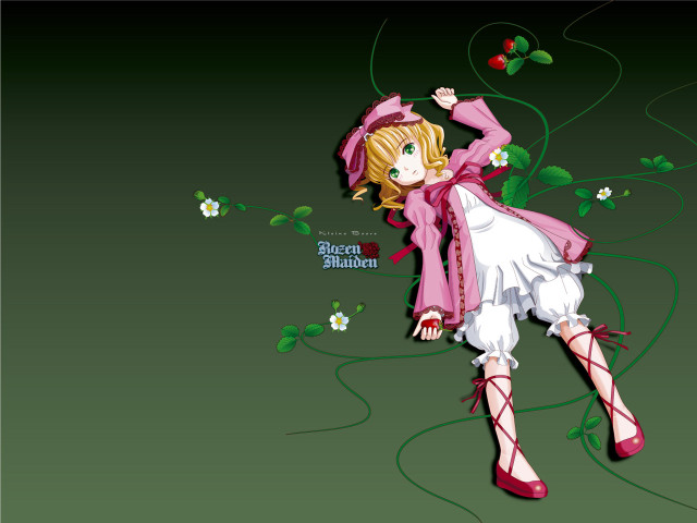 Girl pinkdress white shoes blonde free wallpaper for desktop - medium preview image