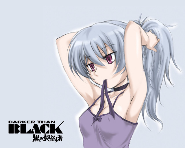 Gothic anime silver haired woman free wallpaper for desktop - medium preview image